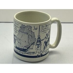 Vintage 1988 Boston Massachusetts Landmarks Coffee Mug Hart Design USA Travel